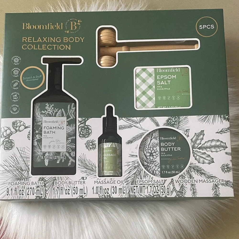 Bloomfield Relaxing Body Collection - Eucalyptus Bath Set new in box